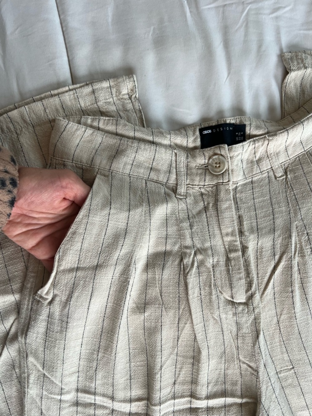Asos Linen Trouser Pants View 5